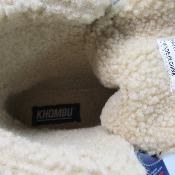 Khombu Snow Boots Men\'s 11 Brown Green Faux Fur Lace up main image 8